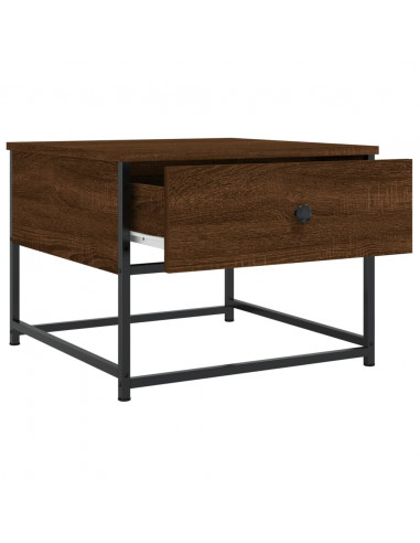 Tavolino da Salotto Rovere Marrone 51x51x40cm Legno Multistrato