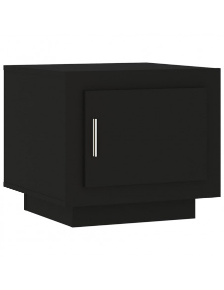 Tavolino da Salotto Nero 51x50x45 cm in Legno Multistrato