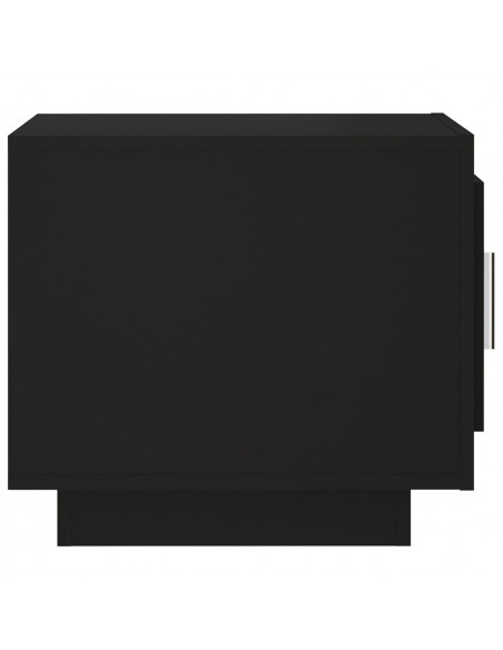 Tavolino da Salotto Nero 51x50x45 cm in Legno Multistrato