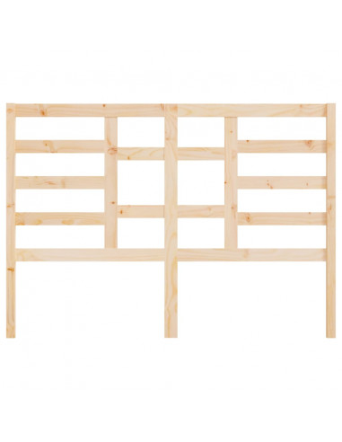 Testiera per Letto 146x4x104 cm in Legno Massello di Pino