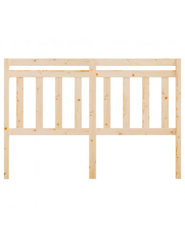 Testiera per Letto 126x4x100 cm in Legno Massello di Pino