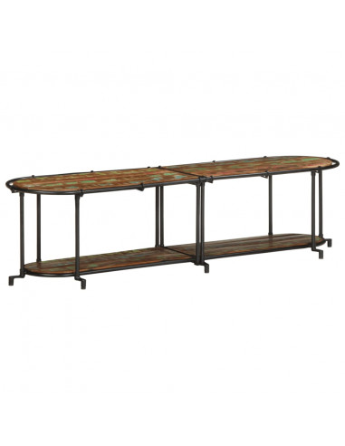 Mobile Porta TV 160x42x40 cm in Legno Massello di Recupero