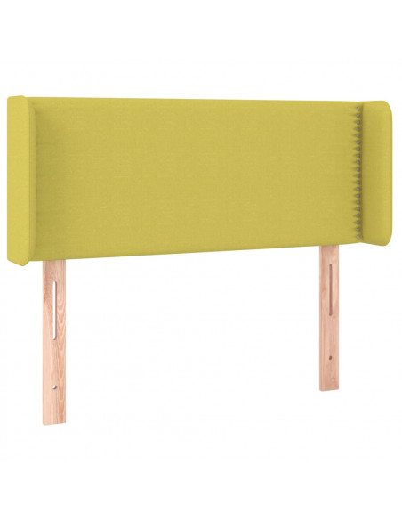 Testiera ad Orecchio Verde 103x16x78/88 cm in Tessuto