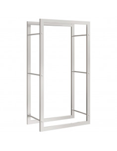 Portalegna 50x28x94 cm in Acciaio Inossidabile 2