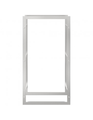 Portalegna 50x28x94 cm in Acciaio Inossidabile