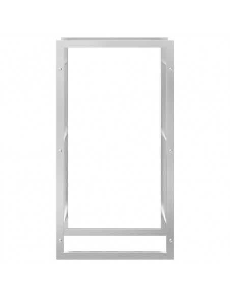 Portalegna 50x28x94 cm in Acciaio Inossidabile