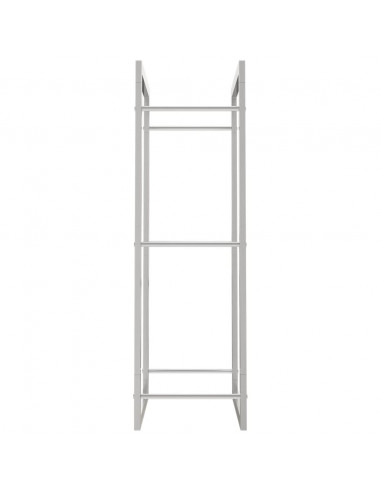 Portalegna 50x28x94 cm in Acciaio Inossidabile