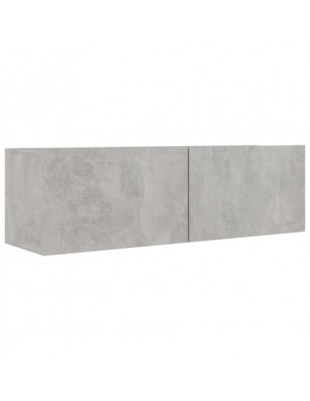 Set di Mobili Porta TV 6 pz Grigio Cemento in Legno Multistrato