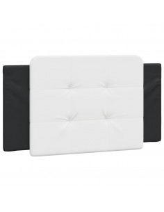 Cuscino Testiera Nero e Bianco 100 cm in Similpelle 2