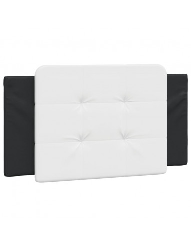 Cuscino Testiera Nero e Bianco 100 cm in Similpelle