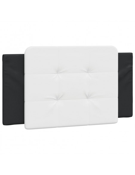 Cuscino Testiera Nero e Bianco 100 cm in Similpelle