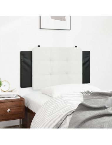 Cuscino Testiera Nero e Bianco 100 cm in Similpelle