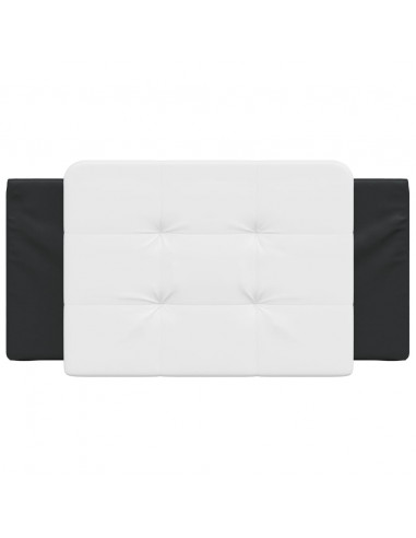 Cuscino Testiera Nero e Bianco 100 cm in Similpelle