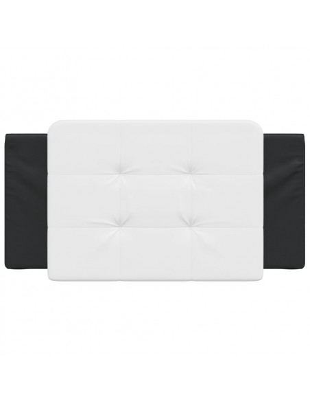 Cuscino Testiera Nero e Bianco 100 cm in Similpelle