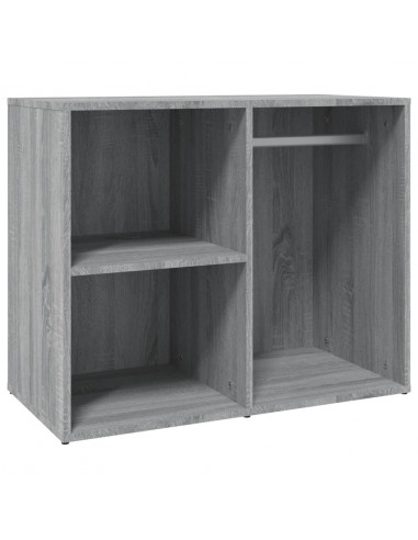 Armadietto Cosmetici Grigio Sonoma 80x40x65cm Legno Multistrato
