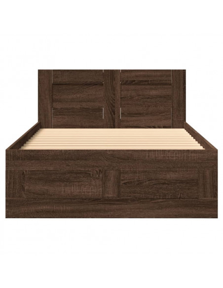 Giroletto Testiera Rovere Marrone 75x190 cm Legno Multistrato