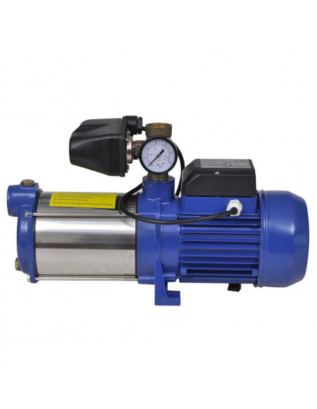 Pompa a Getto con Manometro 1300 W 5100 L/h Blu