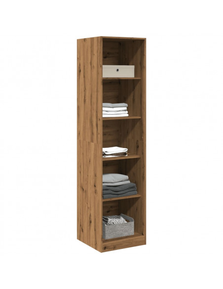 Armadio Rovere Artigianale 50x50x200 cm in Legno Multistrato