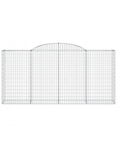 Cesti Gabbioni ad Arco 25 pz 300x50x140/160 cm Ferro Zincato
