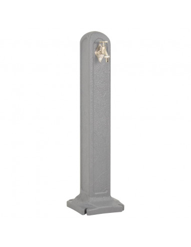 Cisterna da Giardino e Rubinetto Grigio Chiaro Effetto Pietra