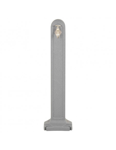 Cisterna da Giardino e Rubinetto Grigio Chiaro Effetto Pietra