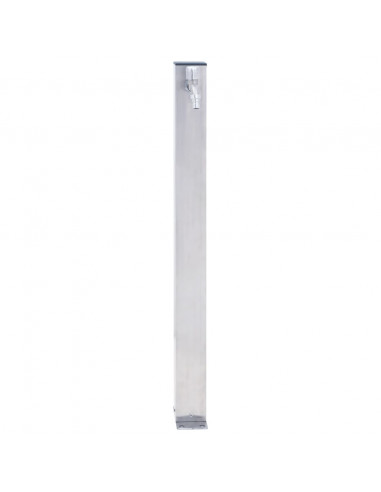 Colonna d'Acqua da Giardino 60 cm Acciaio Inox Quadrato