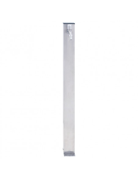 Colonna d'Acqua da Giardino 60 cm Acciaio Inox Quadrato