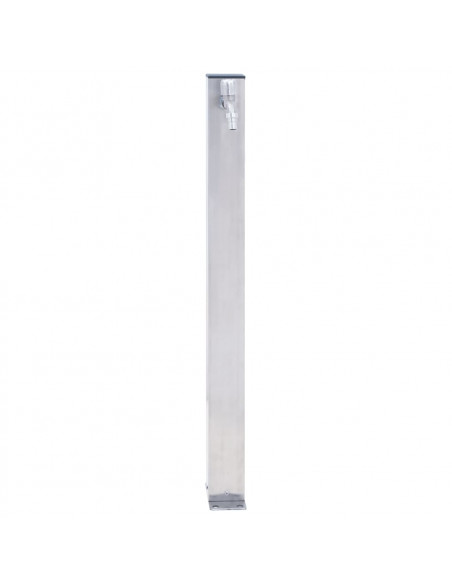 Colonna d'Acqua da Giardino 80 cm Acciaio Inox Quadrato