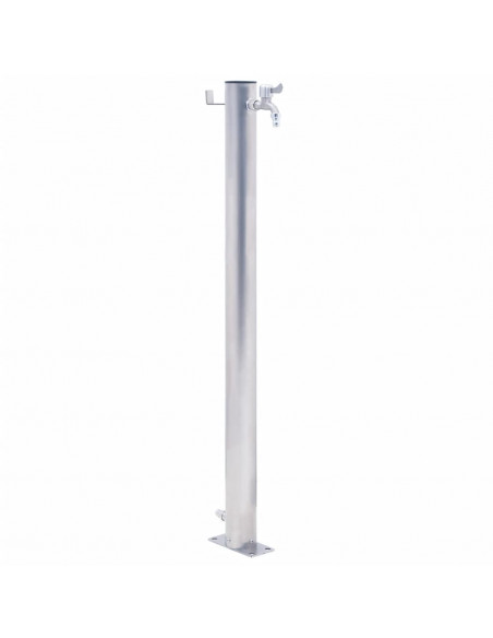Colonna d'Acqua da Giardino 100 cm Acciaio Inox Rotonda