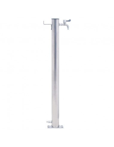 Colonna d'Acqua da Giardino 100 cm Acciaio Inox Rotonda