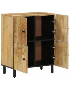 Credenza 60x33x75 cm in Legno Massello di Mango 2