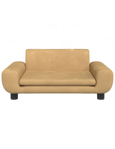 Divano per Bambini Marrone 70x45x33 cm in Velluto