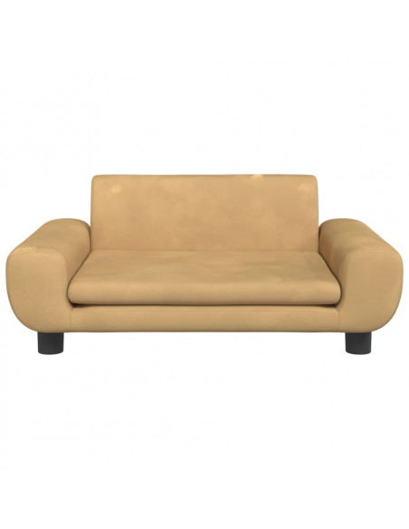 Divano per Bambini Marrone 70x45x33 cm in Velluto