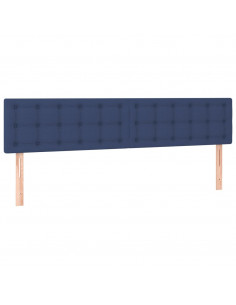 Testiera 2 pz Blu 80x5x78/88 cm in Tessuto 2