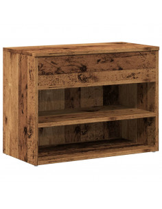 Scarpiera Legno Antico 60x30x45 cm in Legno Multistrato 2