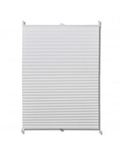 Tenda plissè 80x150cm bianca 2