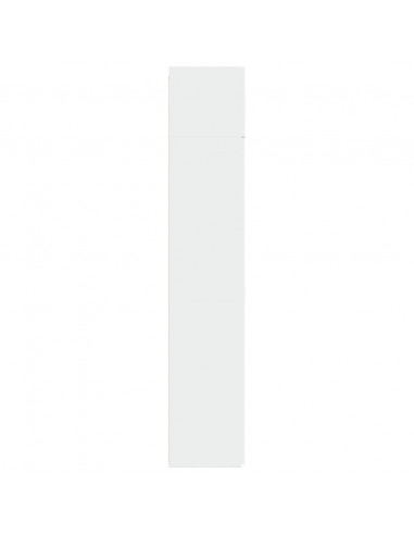 Mobile Portaoggetti Bianco 80x42,5x225 cm in Truciolato