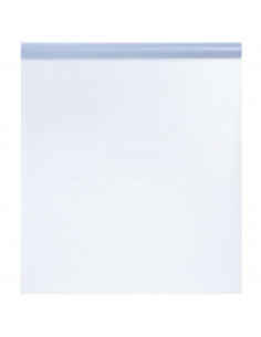 Pellicola Statica Smerigliata Grigio Trasparente 90x1000 cm PVC 2