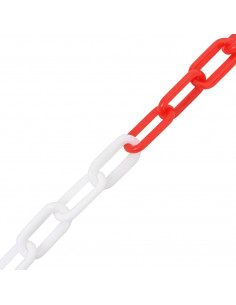Catena Segnaletica Rossa e Bianca 100 m Ø4 mm in Plastica 2