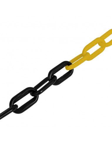 Catena Sicurezza Traffico 30 m Plastica Giallo/Nero