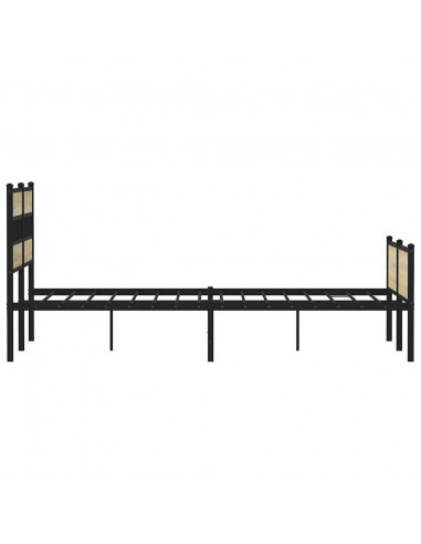 Giroletto senza Materaso in Metallo Rovere Sonoma 180x200 cm