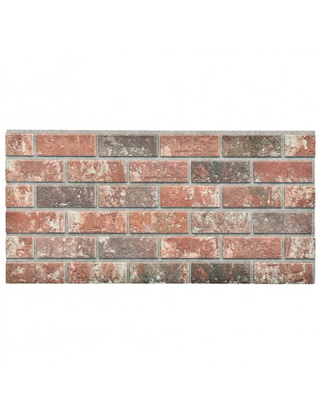 Pannelli Murali 3D con Mattoni Grigio & Marrone Scuro 11 pz EPS