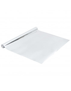 Pellicola Autoadesiva per Mobili Argento Lucido 500x90 cm PVC 2