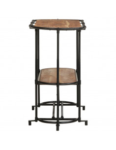 Tavolo Consolle 110x42x76 cm in Legno Massello di Acacia 2