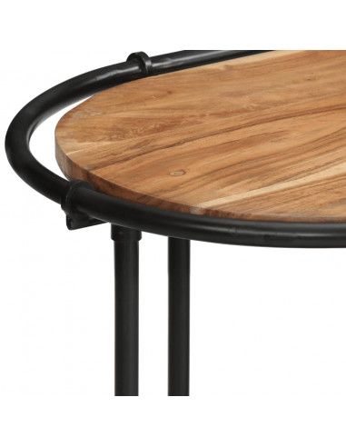 Tavolo Consolle 110x42x76 cm in Legno Massello di Acacia