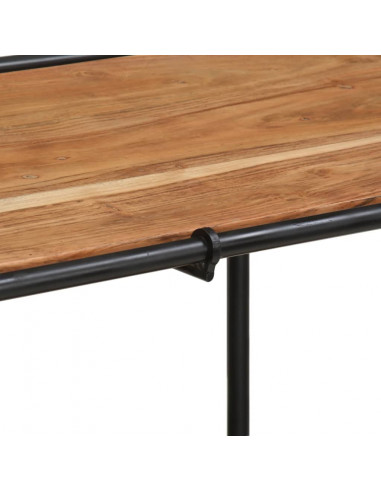 Tavolo Consolle 110x42x76 cm in Legno Massello di Acacia