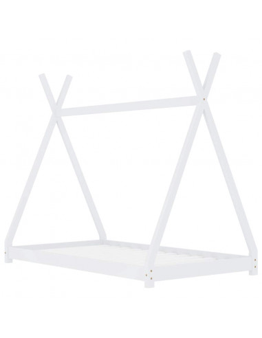 Giroletto per Bambini Bianco in Massello di Pino 70x140 cm