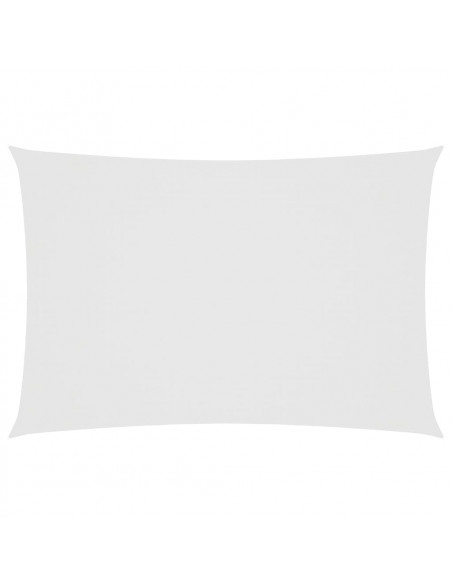 Parasole a Vela Oxford Rettangolare 2,5x4,5 m Bianco