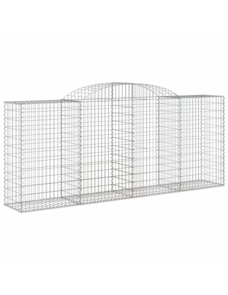 Cesti Gabbioni ad Arco 12 pz 300x50x120/140 cm Ferro Zincato