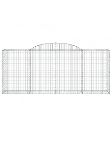 Cesti Gabbioni ad Arco 12 pz 300x50x120/140 cm Ferro Zincato